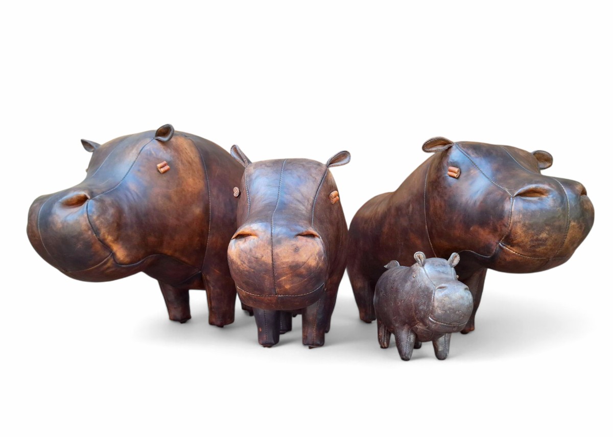 Hippopotames par Dimitri Omersa, lot de 4-photo-4