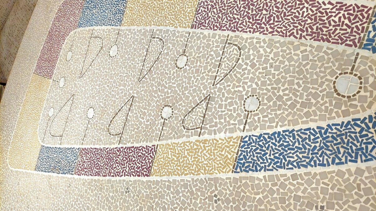 1950s Free-form Mosaic Coffee Table By Berthold Muller-photo-5