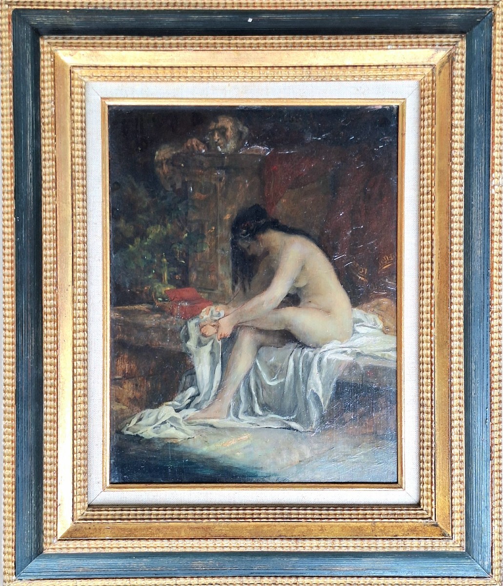 "suzanne And The Elders" Paul Sieffert, Oil On Panel