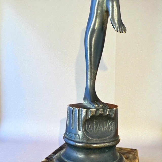 Art Deco Bronze "the Dance" By Serge Zelikson-photo-3