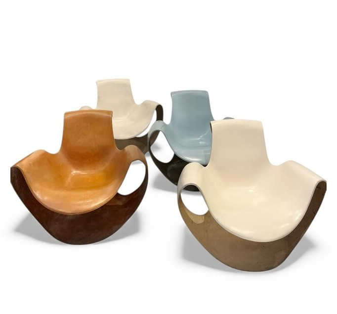 4 fauteuils albatros par Danielle quarante pour airborne, 1969-photo-2