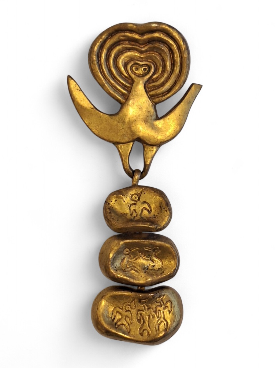 "easter Island Bird" Brooch, Line Vautrin, Circa 1945