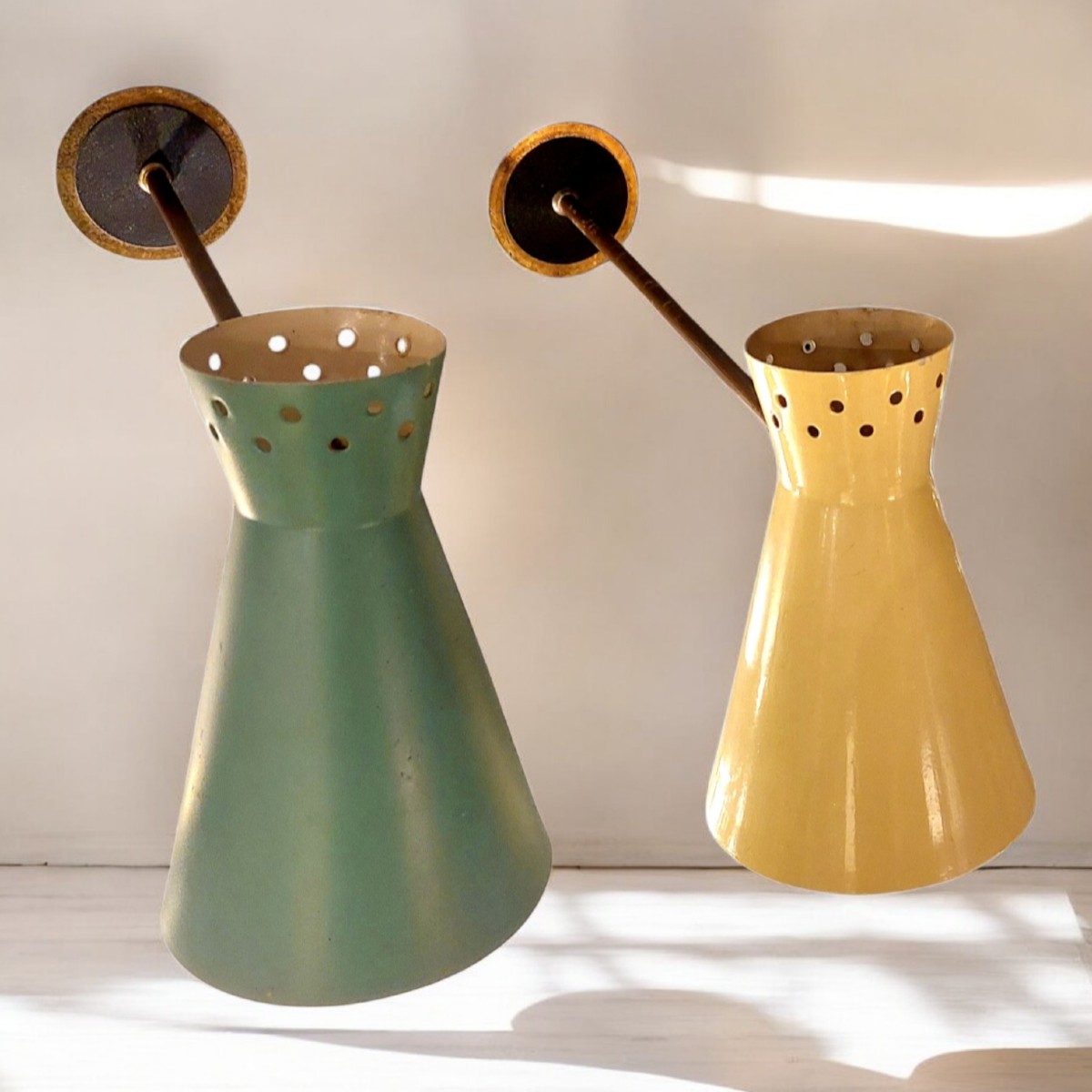 Paire d'appliques type René Mathieu 1950s