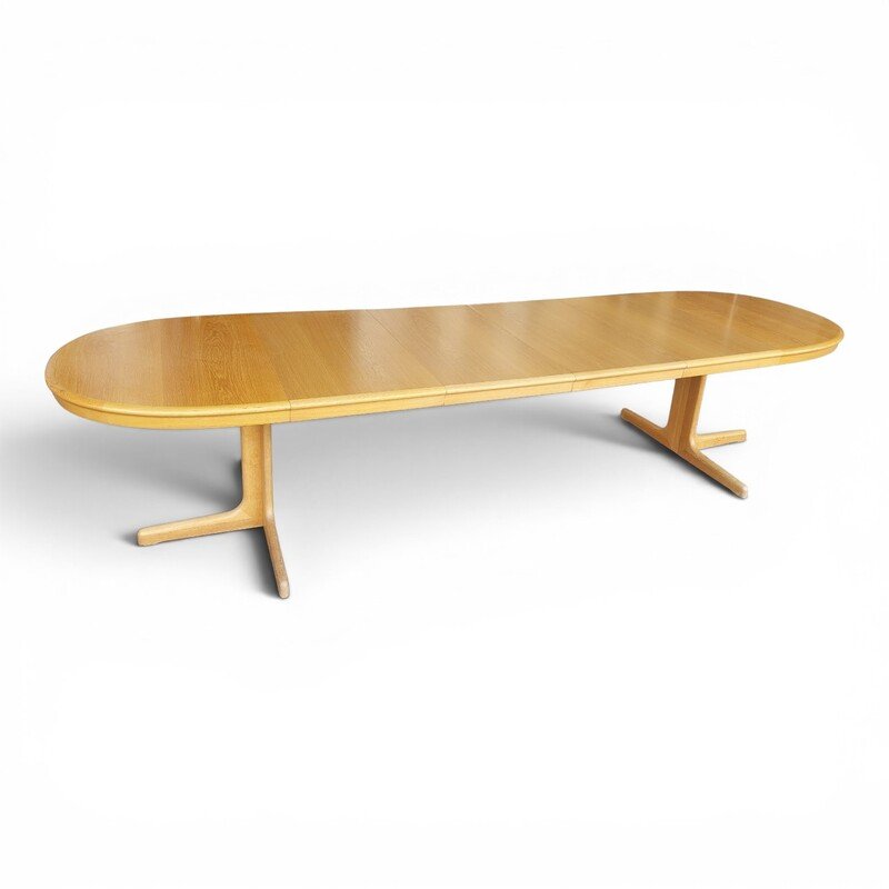 Light Oak Extendable Dining Table, Up To 3m40, By Lubke, 1970s-photo-2
