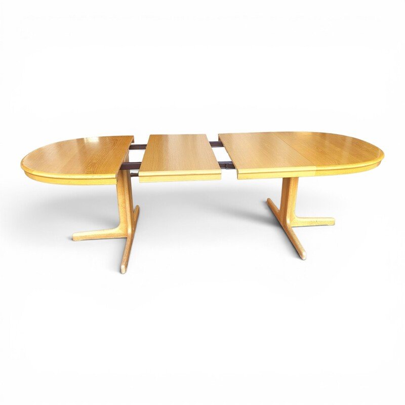 Light Oak Extendable Dining Table, Up To 3m40, By Lubke, 1970s-photo-3