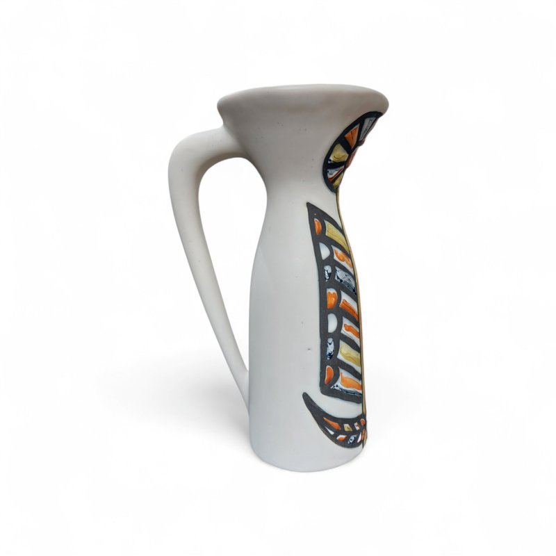 Glazed Ceramic Pitcher By Roger Capron, 1960s-photo-3