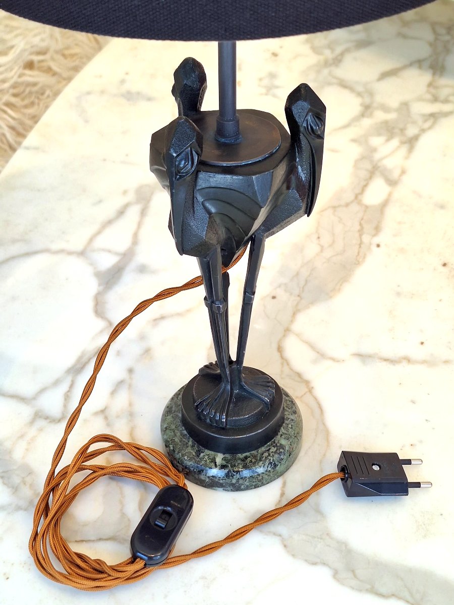 Lampe art déco signée Artus-photo-1