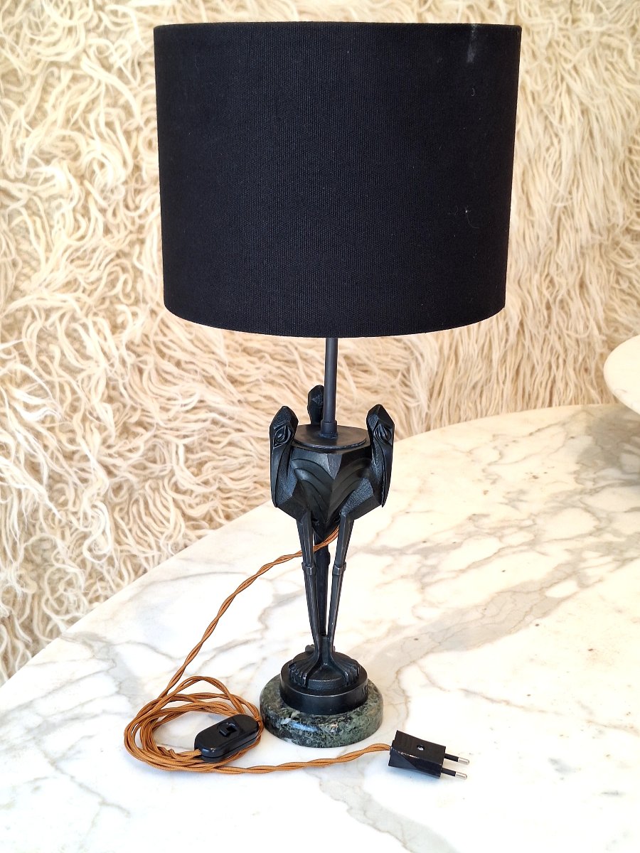 Lampe art déco signée Artus-photo-3