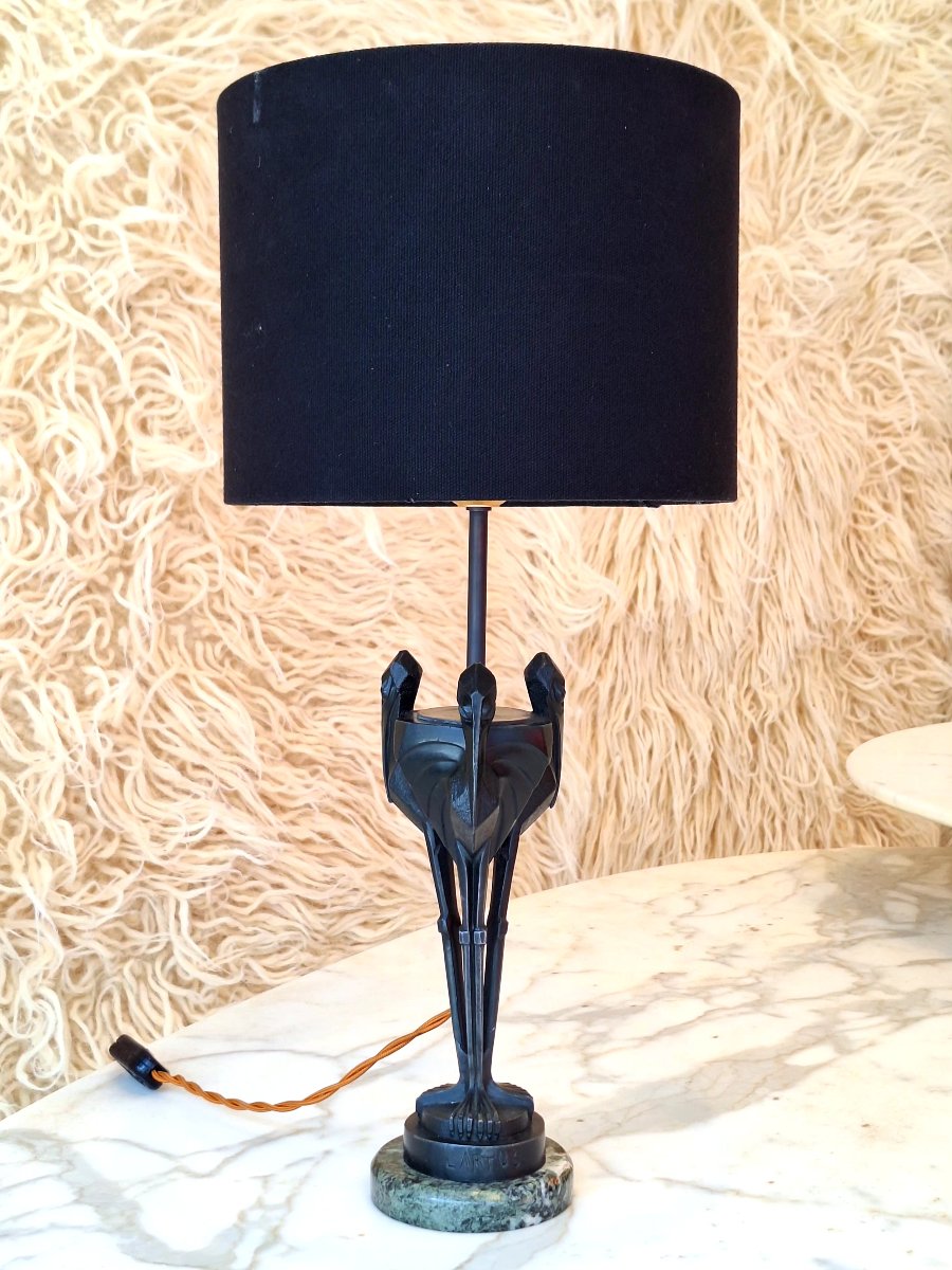 Lampe art déco signée Artus
