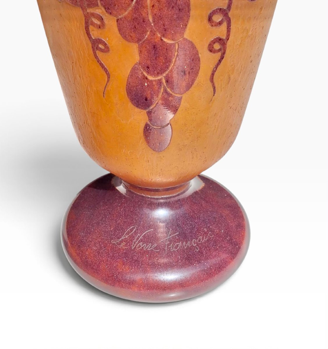 French Glass, Schneider/charder, Muscat-patterned Vase-photo-1