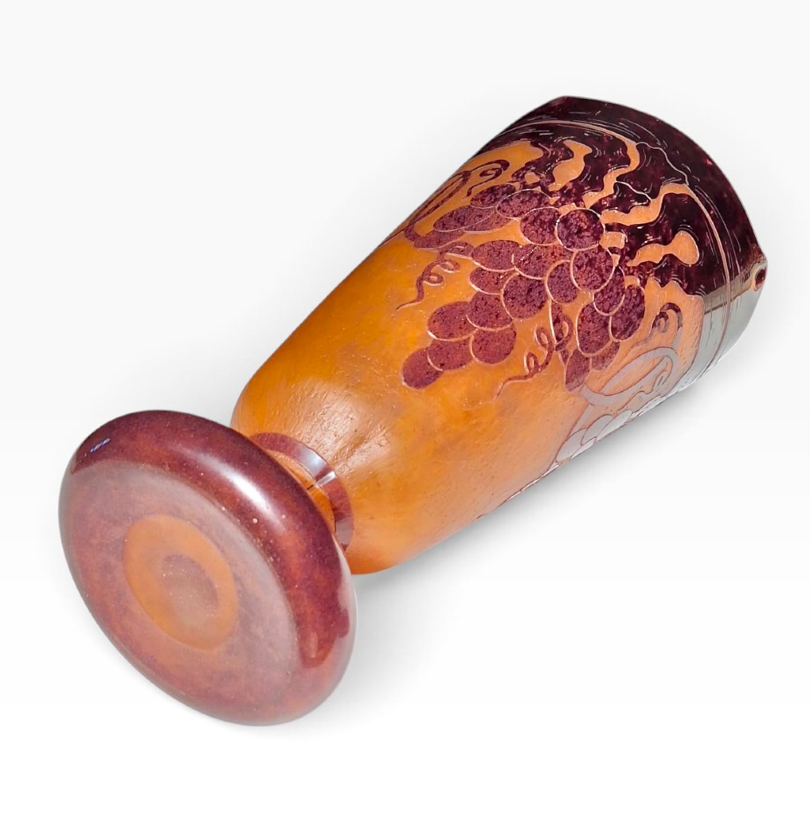 French Glass, Schneider/charder, Muscat-patterned Vase-photo-3