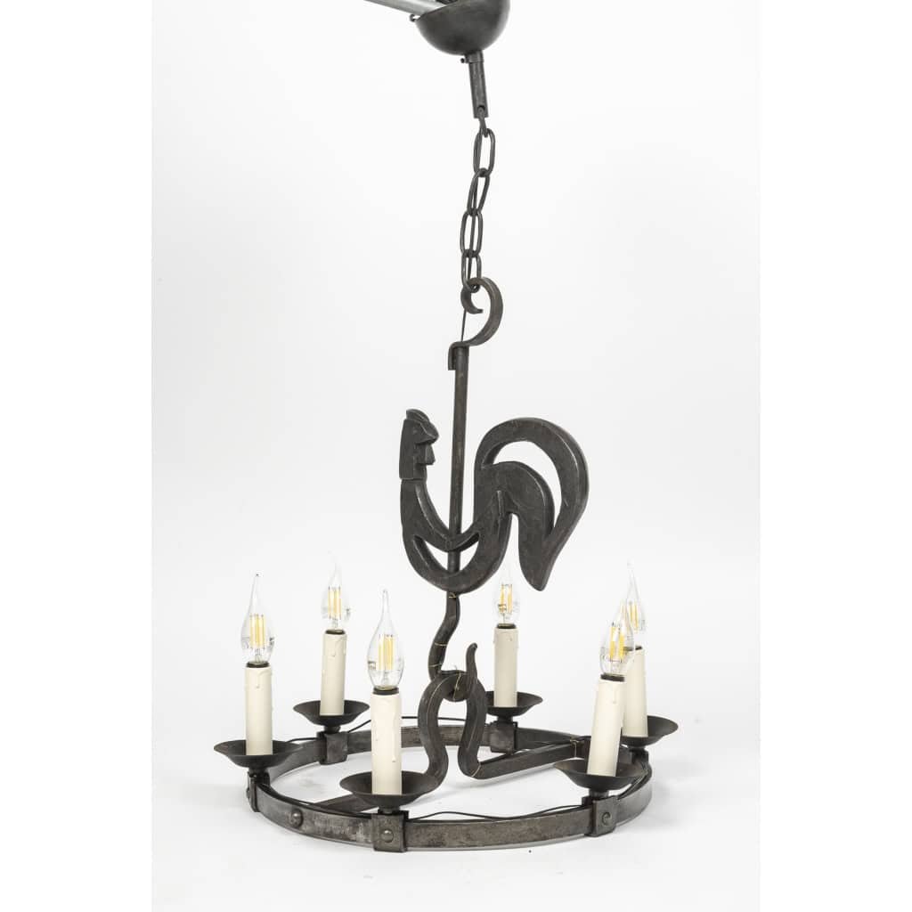 Chandelier By Jean Touret And Atelier De Marolles