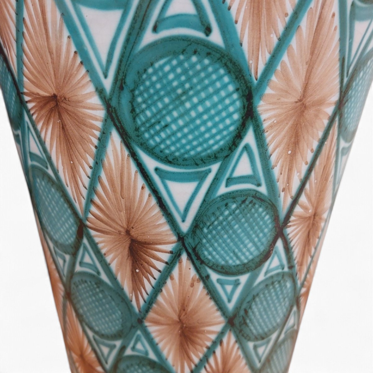 Grand vase terre cuite émaillée signé par Robert Picault Vallauris-photo-4