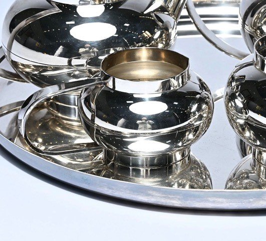 Christofle Coffee Set For Lino Sabattini.-photo-3