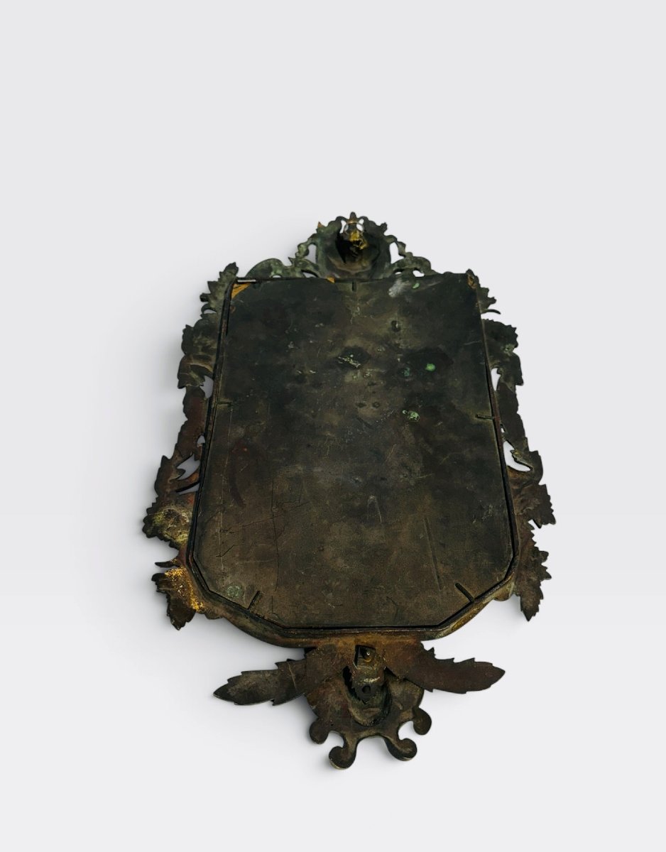 Pair Of Second Empire-era Bronze Mirrors-photo-1