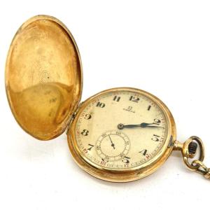 Omega 1920 Pocket Watch In Yellow Gold