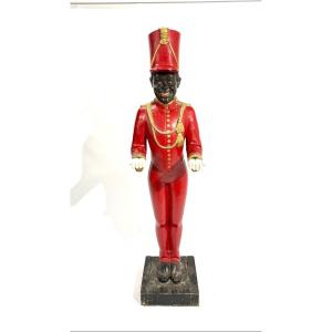 Rare Groom Representing A Black Man. Carved Wood Circa 1920.