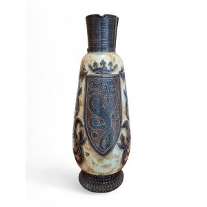 Decorative Stoneware Jug, Guérin