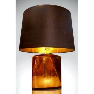 Bronze Table Lamp With Two Patinas By Esa Fedrigolli, Italy, 1980s