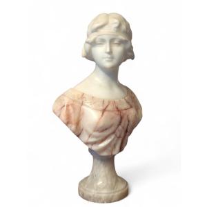 Buste de jeune fille signé Carli