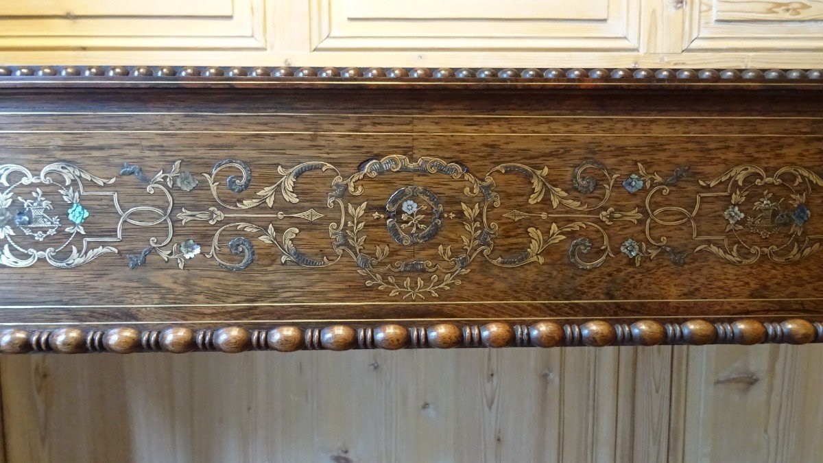 Jardinière console en palissandre d'époque Louis Philippe-photo-7