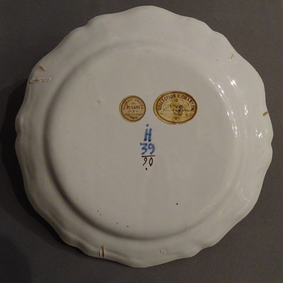 18th Century Strasbourg Earthenware Plate By Joseph Hannong-photo-2