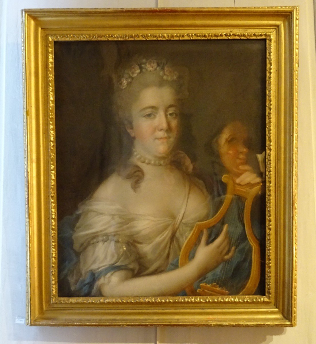 Pastel, 18th Century Portrait Of A Woman Of Quality