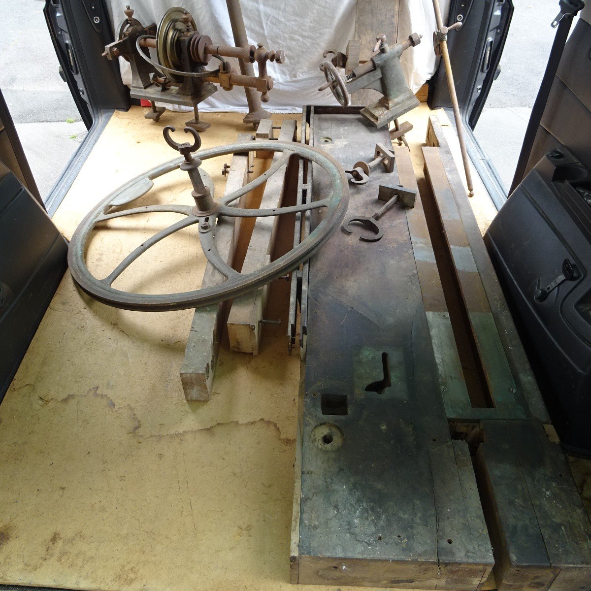 Wood Lathe End Of 18th Century, Beginning Of 19th Century