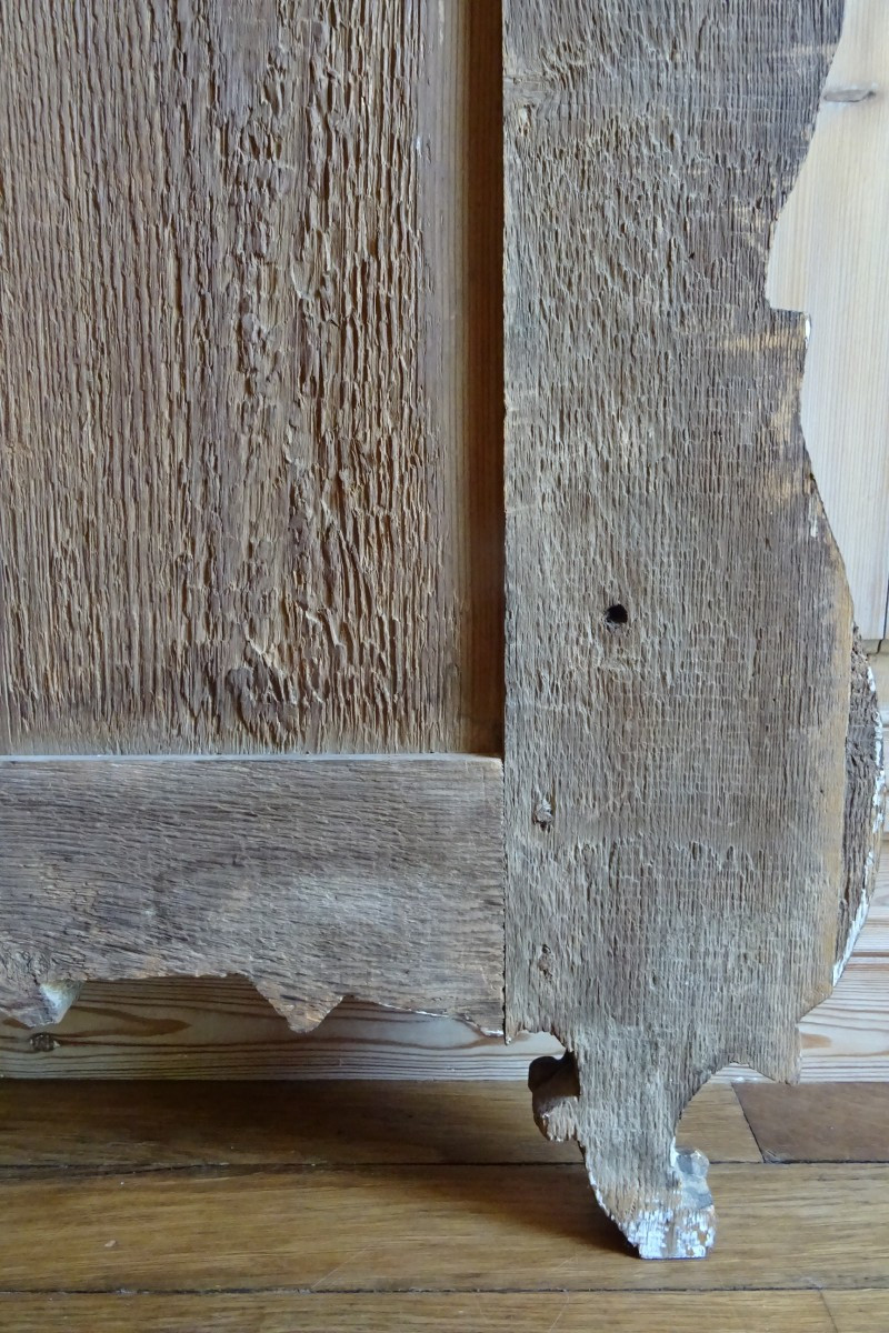 Miroir provençal en bois doré d'époque Louis XV dit de Beaucaire-photo-6