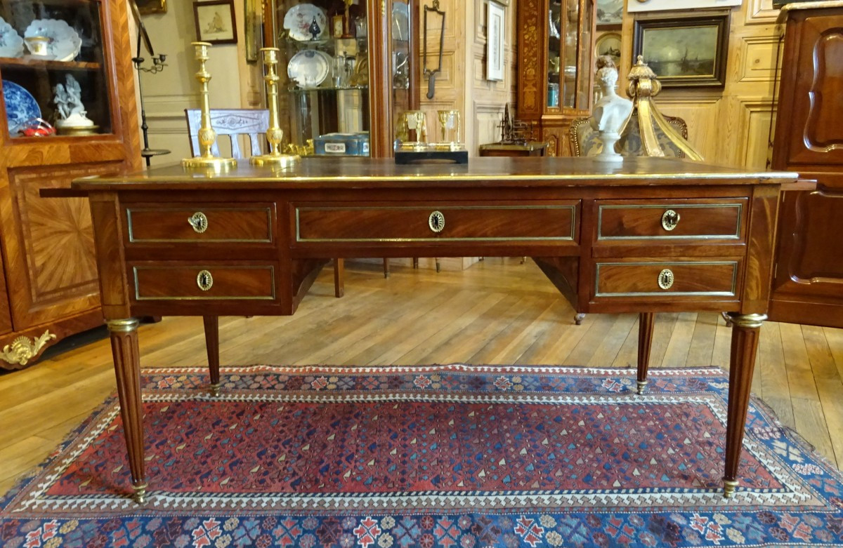 Louis XVI Period Mahogany Flat Desk