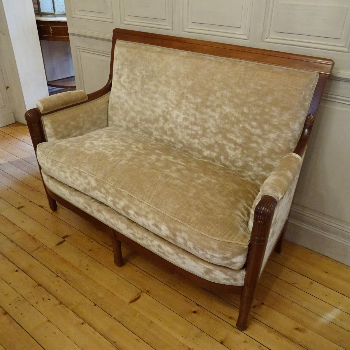 Empire Period Mahogany Sofa Attributed To P. Marcion-photo-8