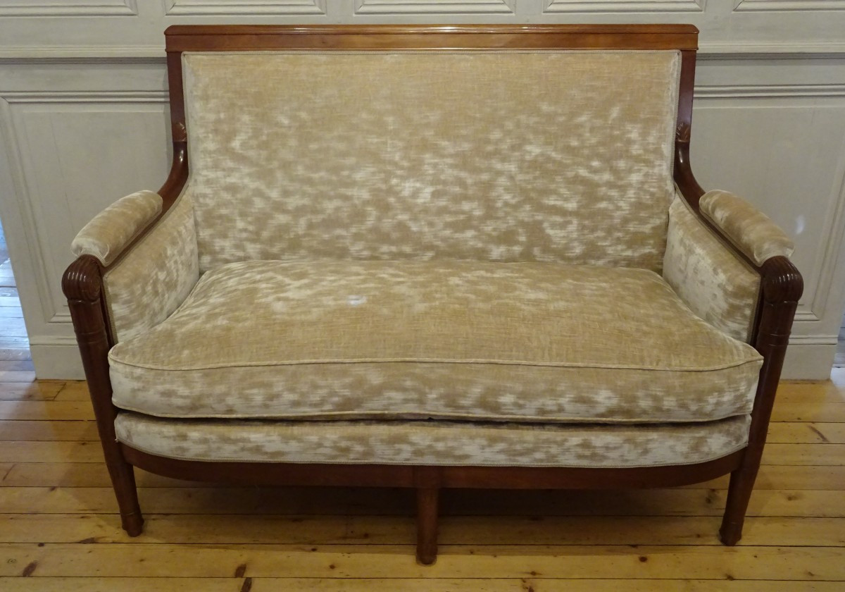 Empire Period Mahogany Sofa Attributed To P. Marcion
