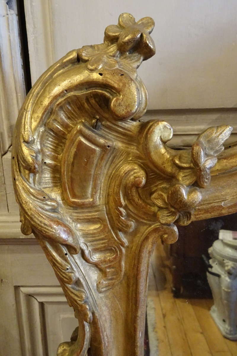 Louis XV Period Giltwood Mirror-photo-3