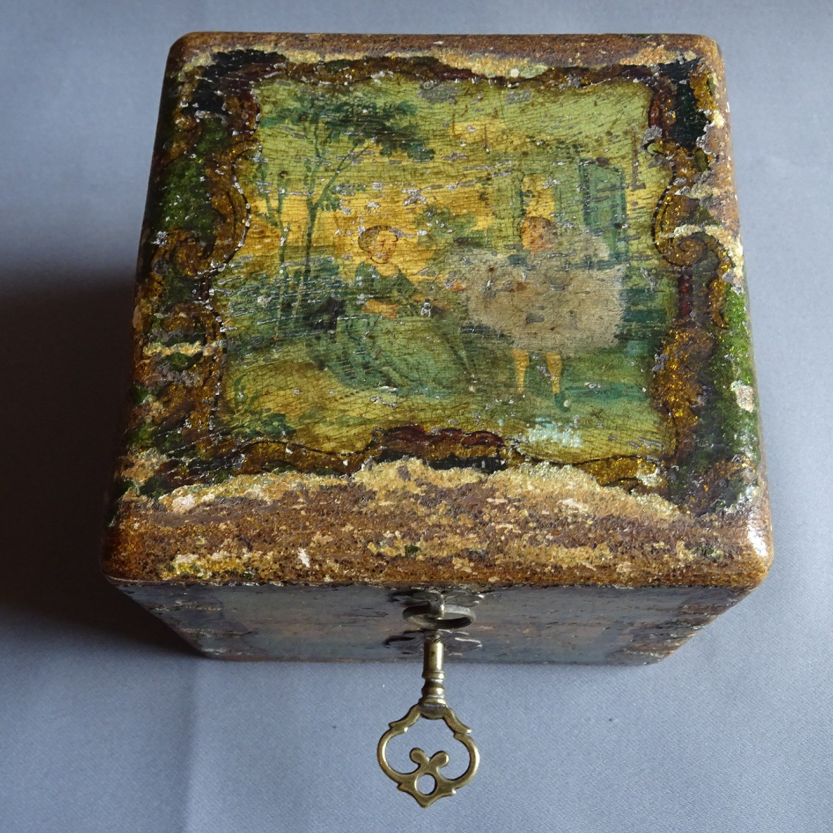18th Century Martin Varnish Scent Box-photo-2
