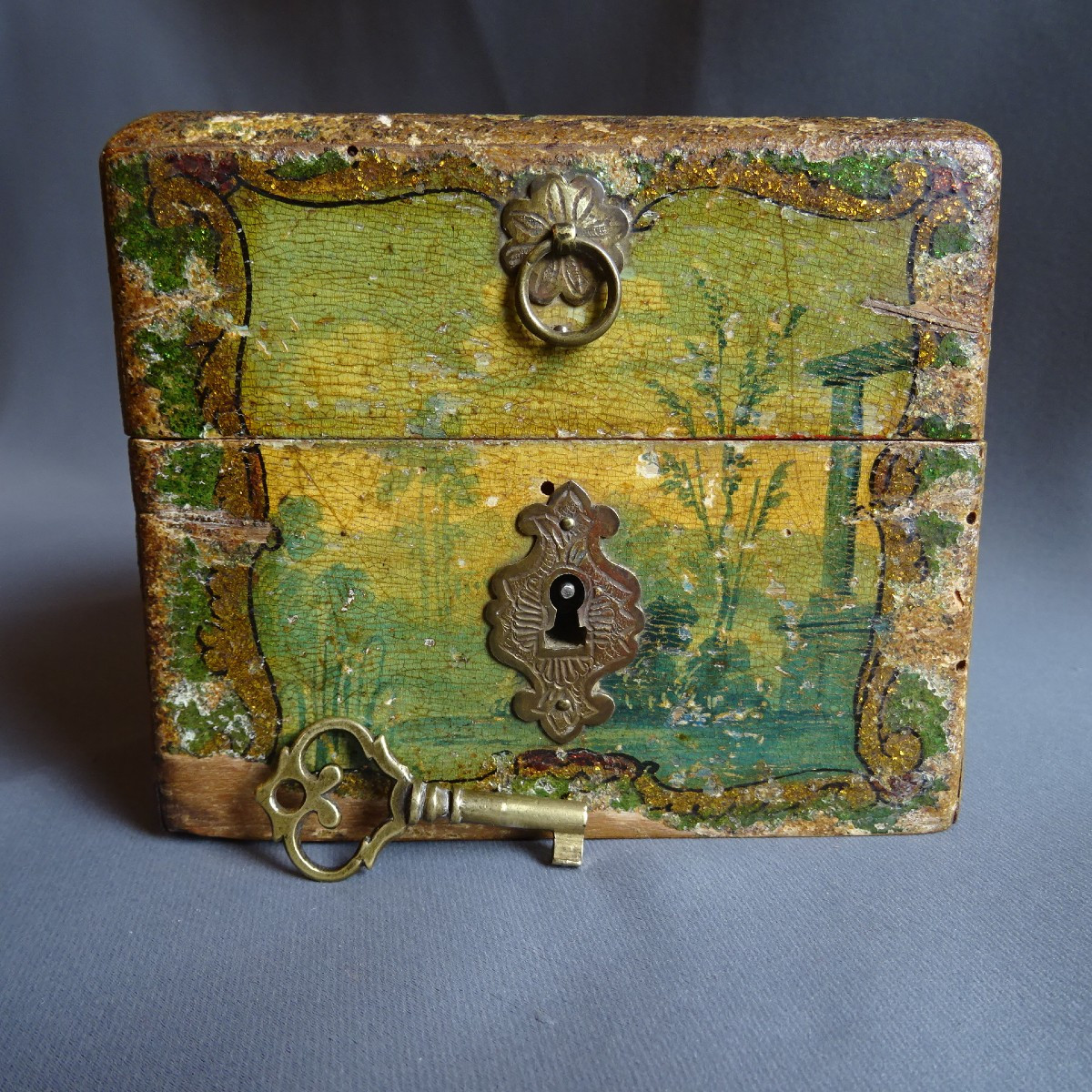 18th Century Martin Varnish Scent Box-photo-3