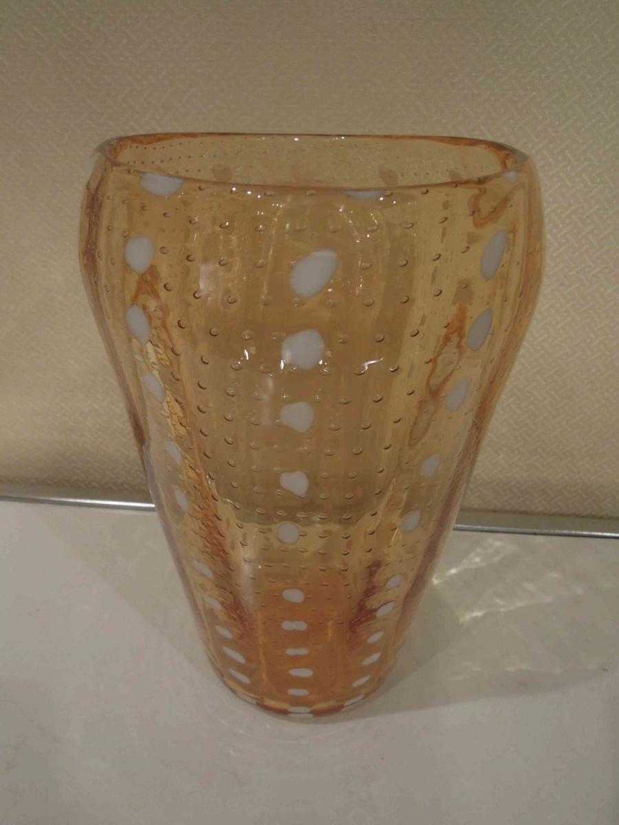 Grand vase de Barovier Et Toso à Murano-photo-2