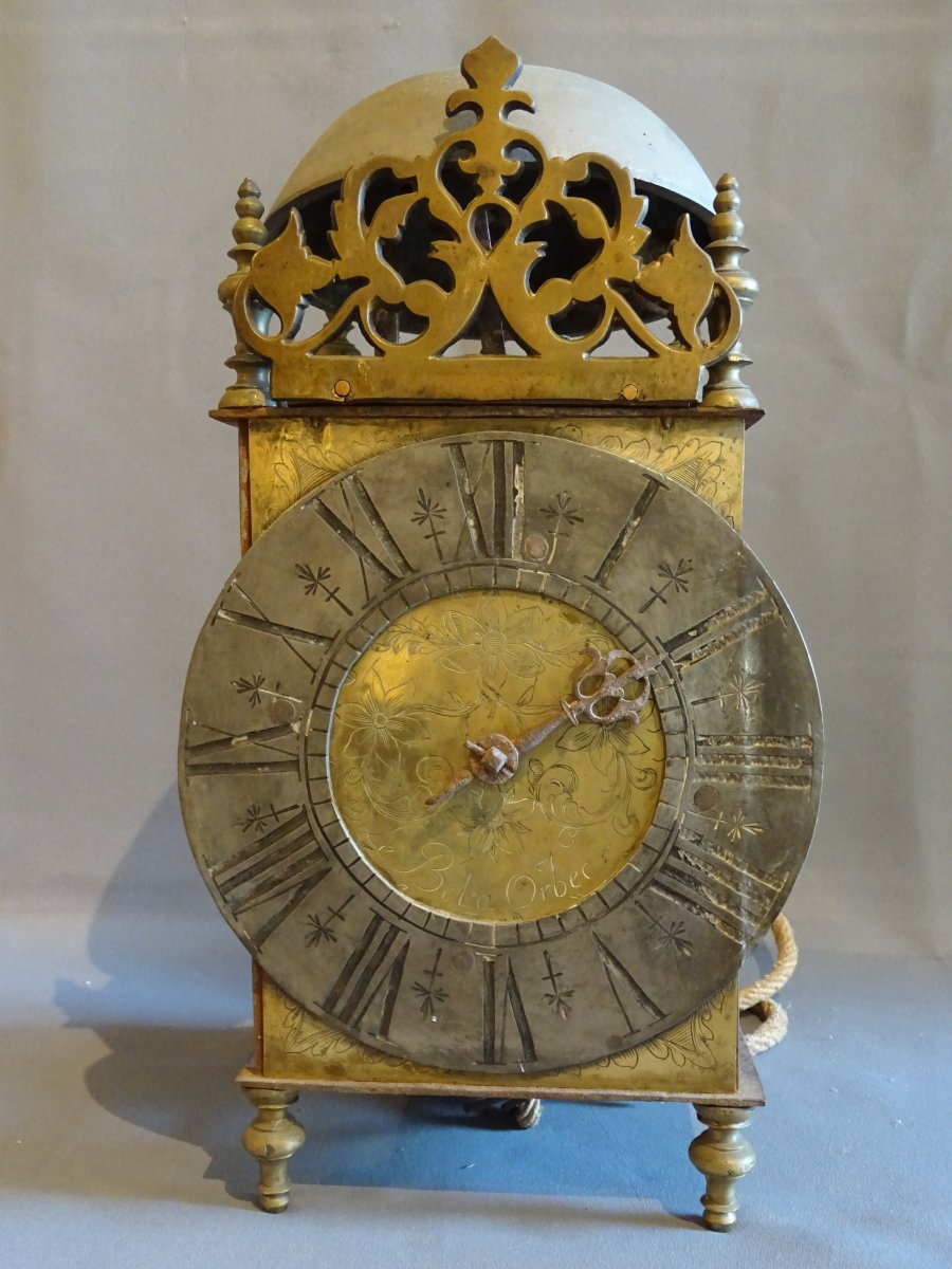 Mouvement d'horloge à une aiguille début XVIII