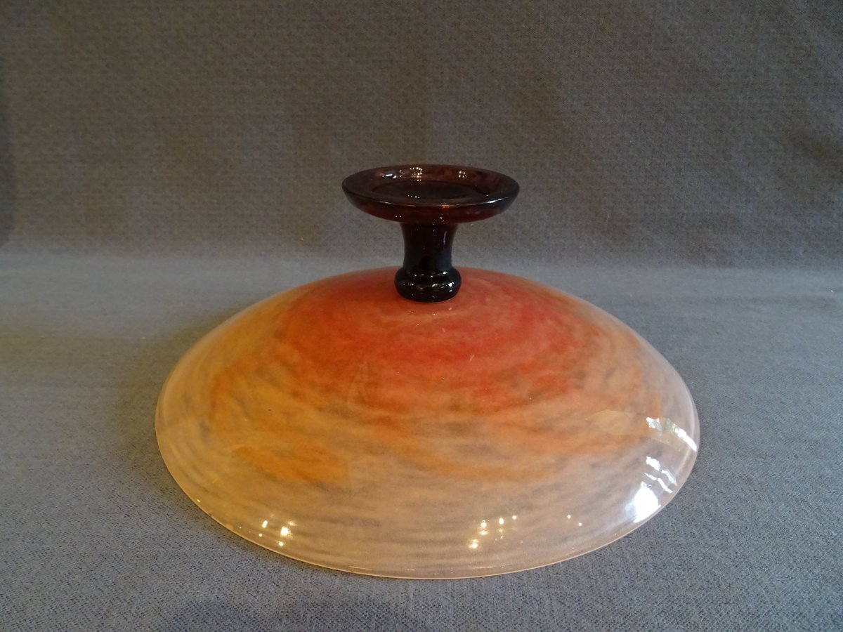 Schneider's Marmoreal Glass Bowl-photo-3