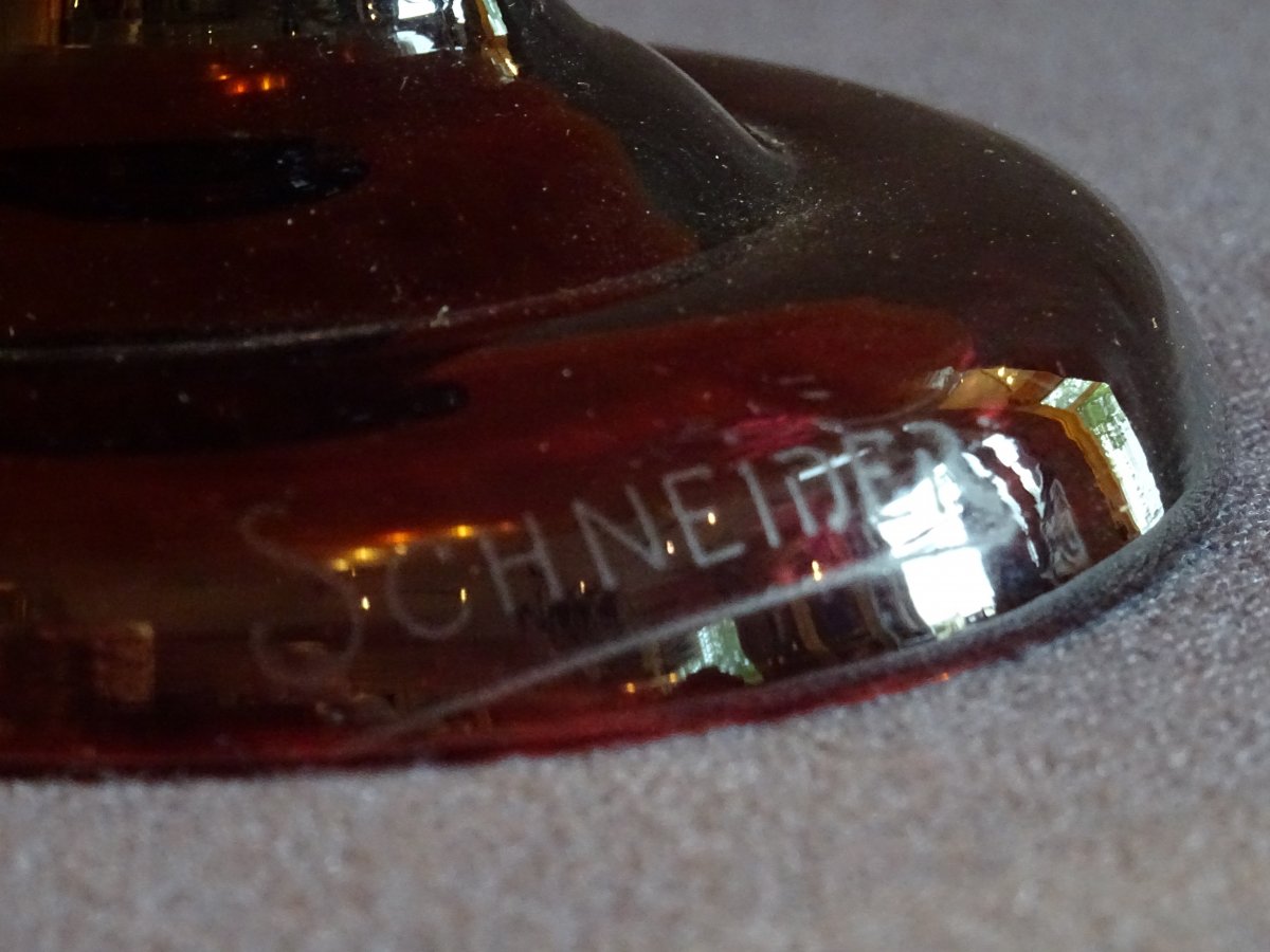 Schneider's Marmoreal Glass Bowl-photo-4