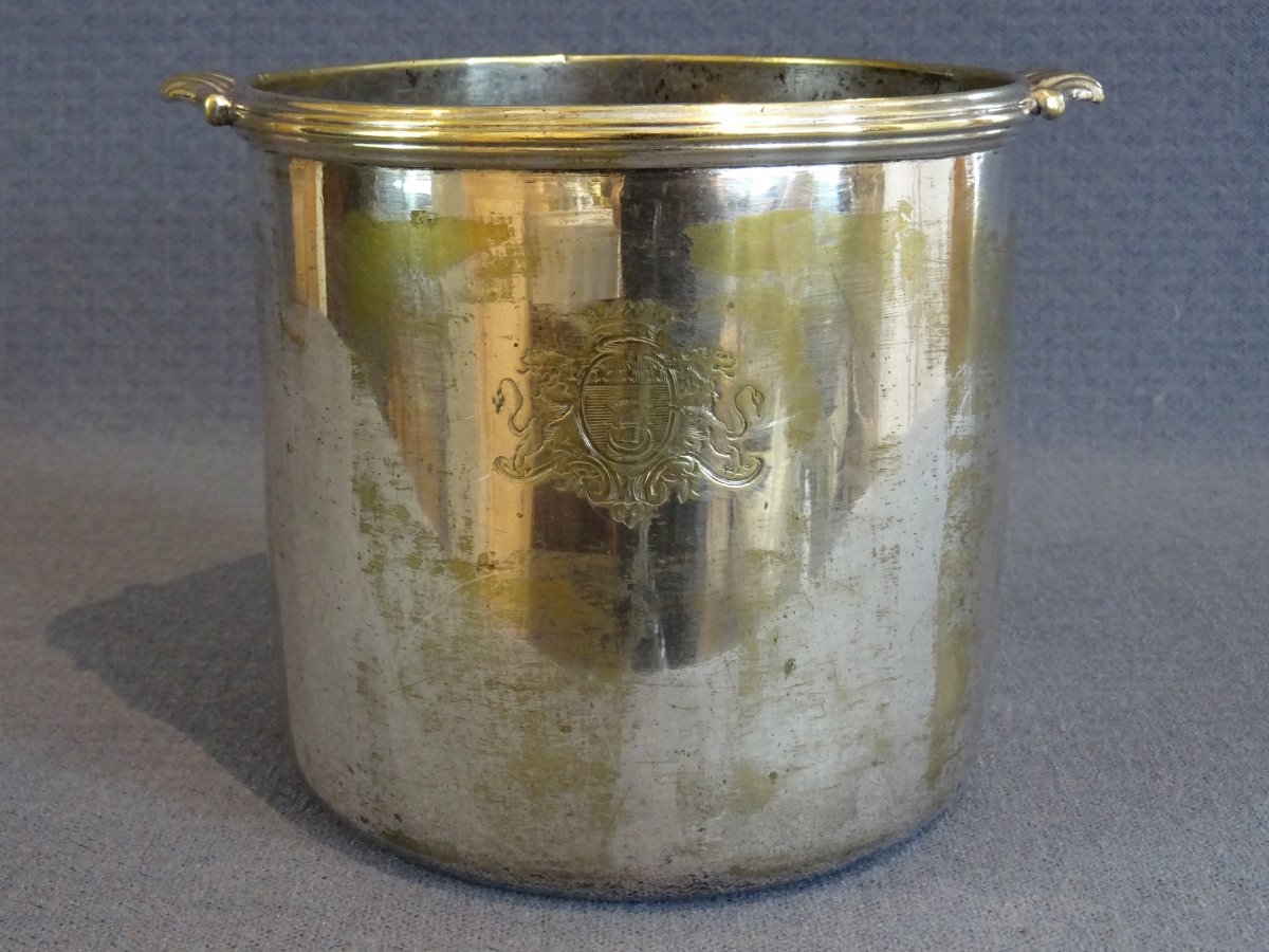 18th Century Silver Plated Metal Cooler