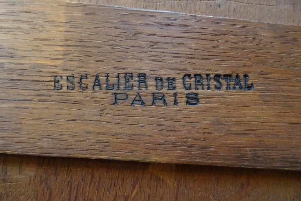 Desk In Lemon Tree Veneer Stamped Escalier De Cristal Paris-photo-7