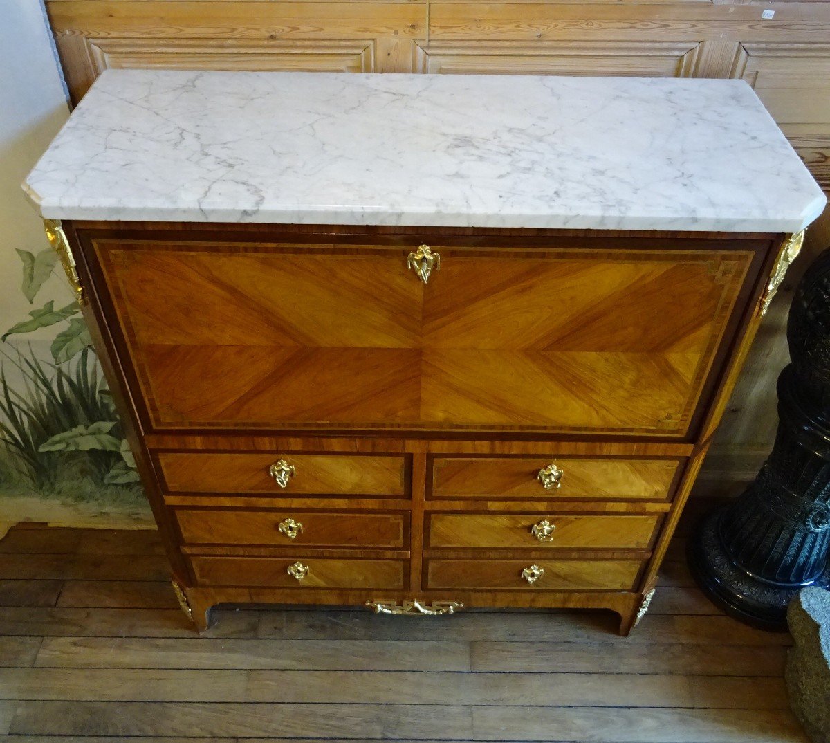 Louis XVI Period Secretary Desk Stamped Nicolas Petit-photo-4