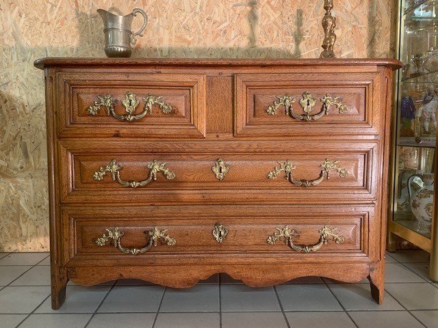 Regence Period Oak Commode-photo-4