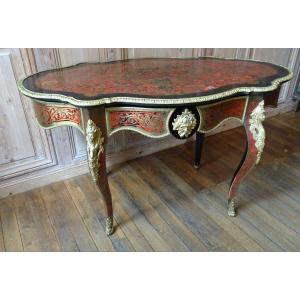 Napoleon III Middle Table In Boulle Marquetry