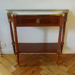 Louis XVI Period Console In Speckled Mahogany