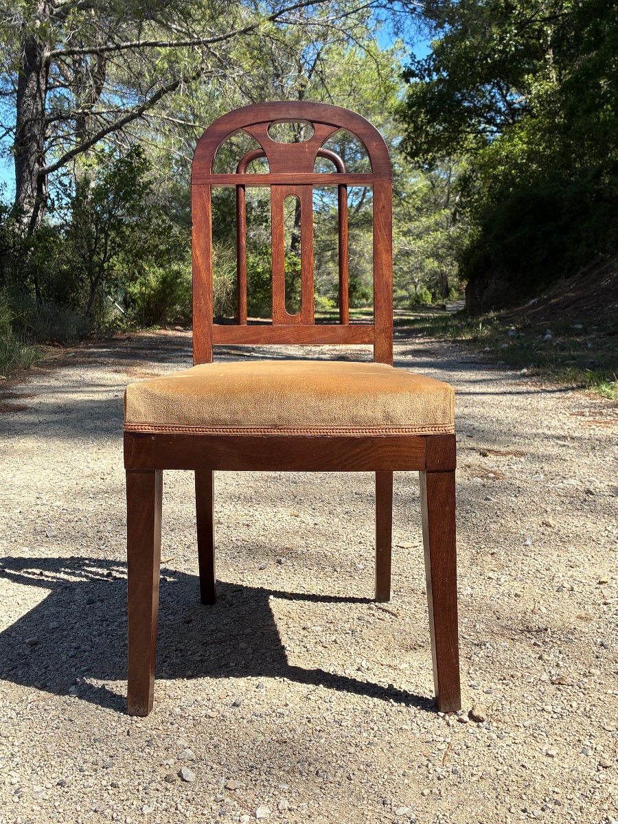 Chaise d’époque Empire estampillée Jacob D Rue Meslee ( 1803-1813)