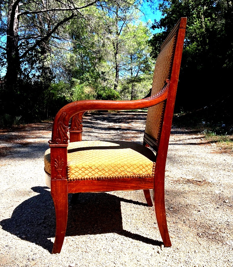 Antique Armchair From The Late Empire / Early Restoration Period -photo-4