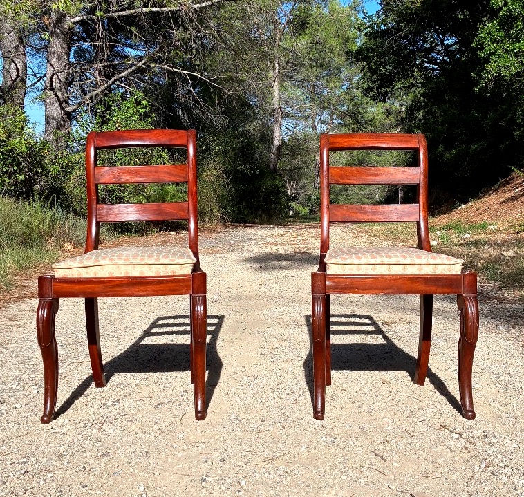 Paire de chaises d’époque Louis-Philippe estampillées Balny -photo-2