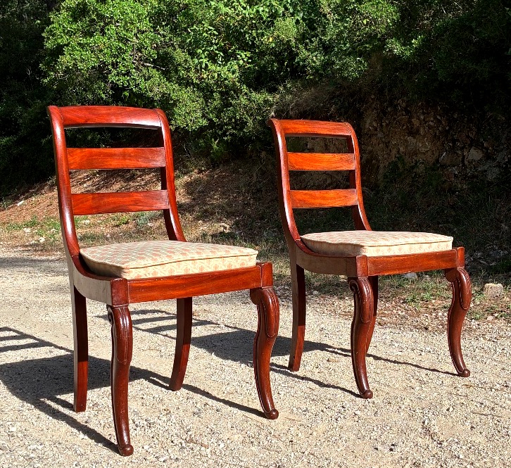 Paire de chaises d’époque Louis-Philippe estampillées Balny -photo-1