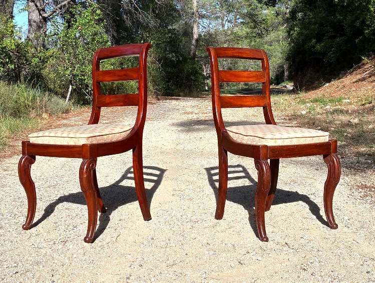 Paire de chaises d’époque Louis-Philippe estampillées Balny -photo-2